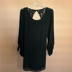 Black Women’s dress with lace back in Large